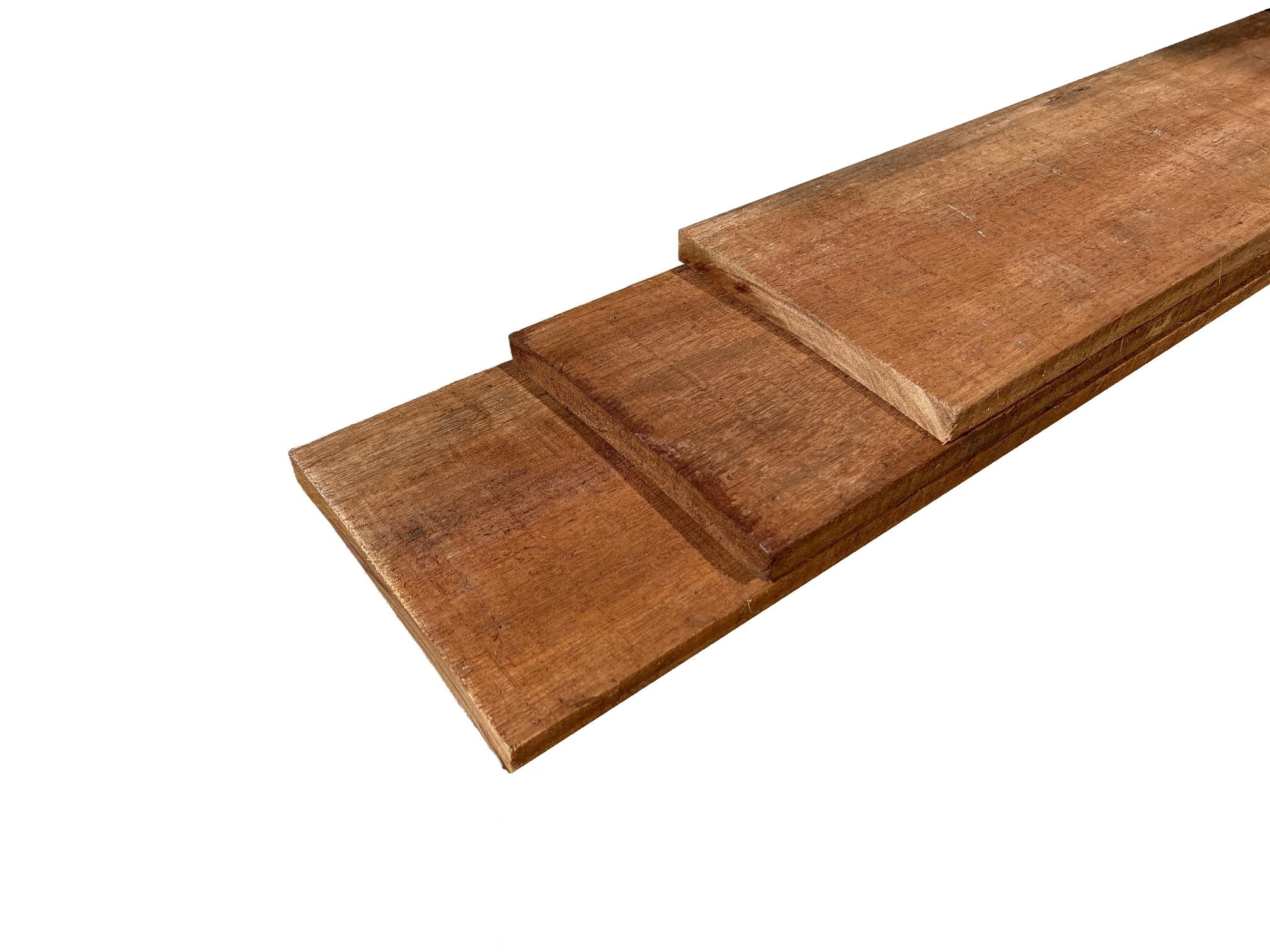 Hardhouten planken kopmaat 20x2cm Basralocus
